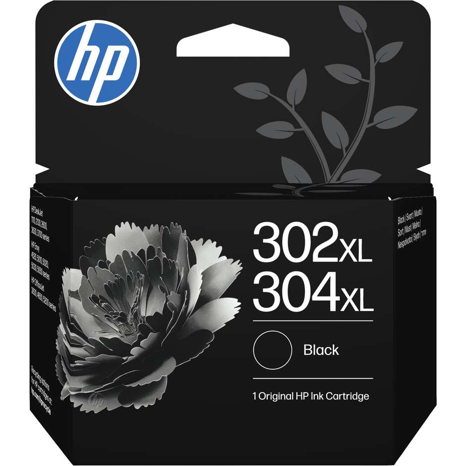 HP 302/304XL Cartuccia Originale Nero ad Alta Capacità