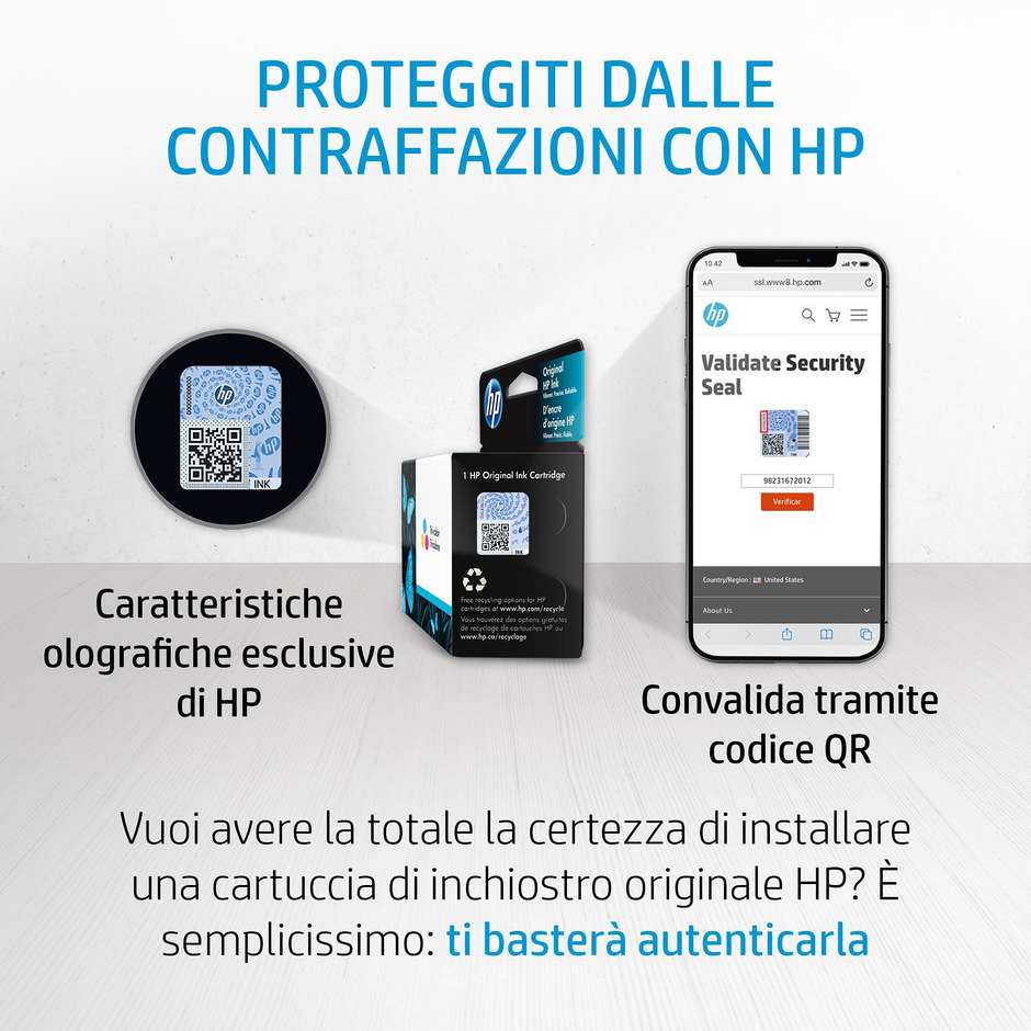 HP 305 confezione di 2 cartucce originali nero e tricromia, 6ZD17AE