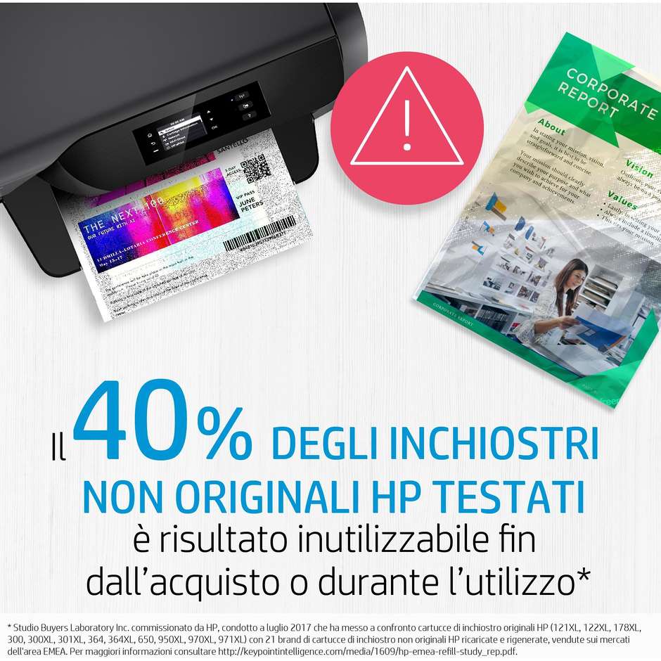 HP 305 Multipack (6ZD17AE) Confezione 2 Cartucce Originali Nero e Tricromia