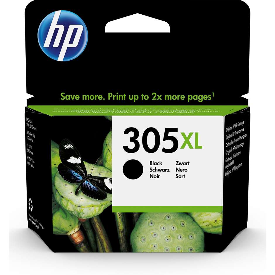 HP 305XL (3YM62AE) Cartuccia Inchiostro Originale Nero Alta Resa