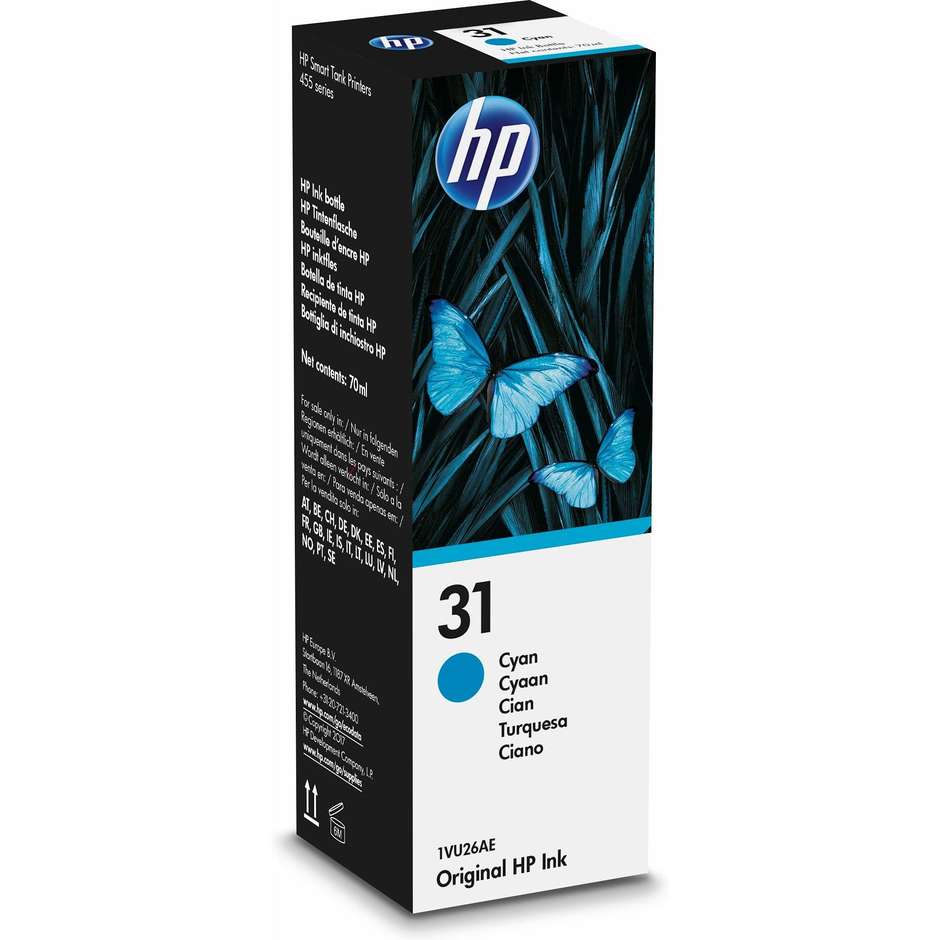 hp 31 cyan ink bottle