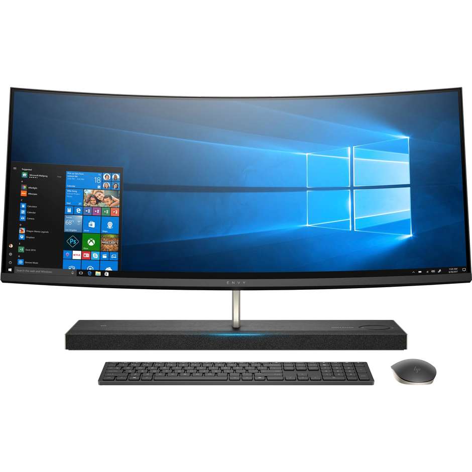 Hp 34-B100NL ENVY Curved Pc All In One Monitor 34" Intel Core i7 Ram 16 GB HDD+SSD 1256 GB Windows 10 Home