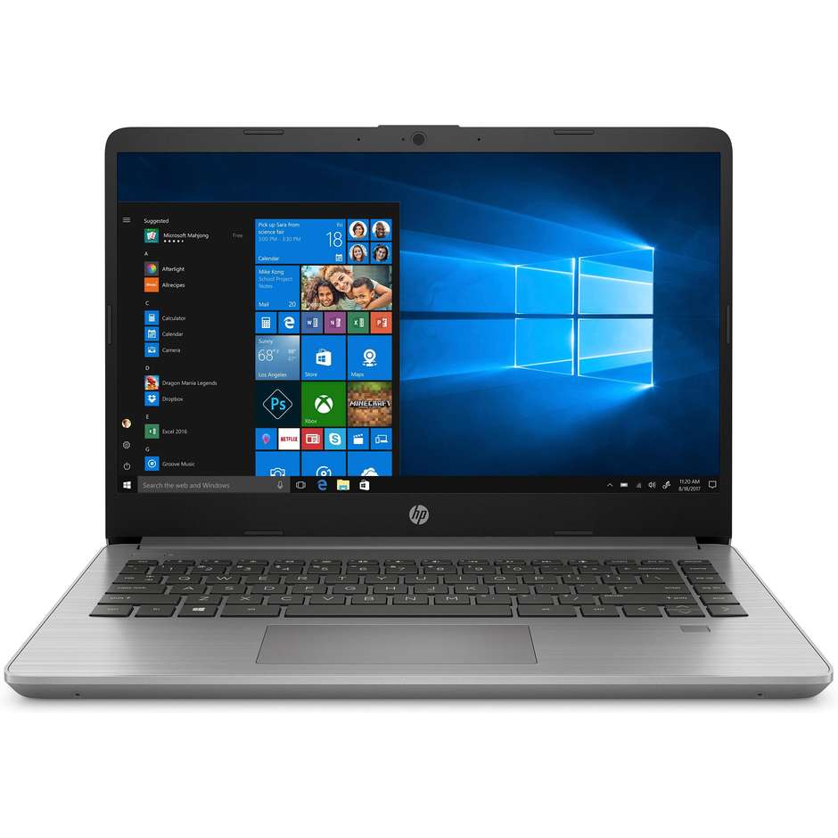 HP 340S G7 Notebook 14'' FHD core i5-10 Ram 8 Gb SSD 256 Gb Windows 10 colore silver