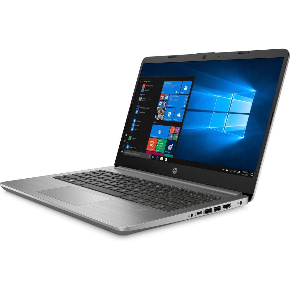 HP 340S G7 Notebook 14'' Full HD Core i5-10 Ram 16 Gb SSD 512 Gb Windows 10 Pro colore grigio