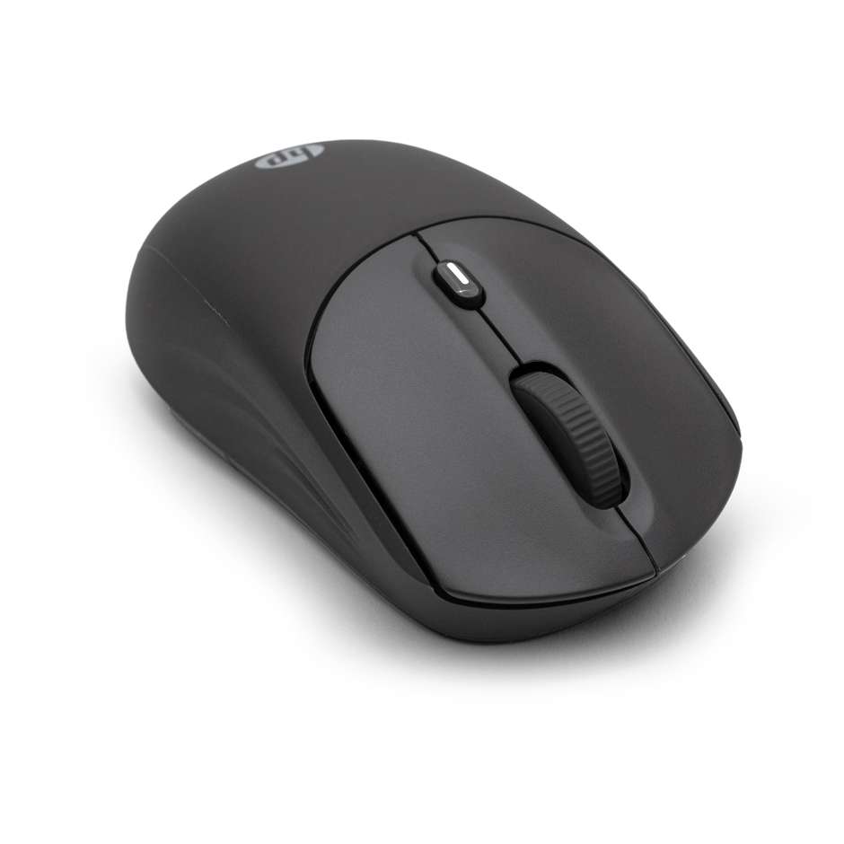 HP 400 Silent Mouse Wireless Bluetooth 5.2 e 2.4 GHz Sensore 6000 DPI Clic Silenzioso Nero