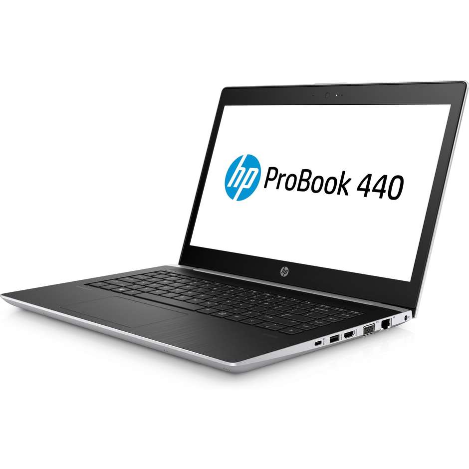 HP 440 G5 ProBook Notebook 14" Intel Core i5-7200U Ram 8 GB SSD 256 GB Colore Argento,Nero