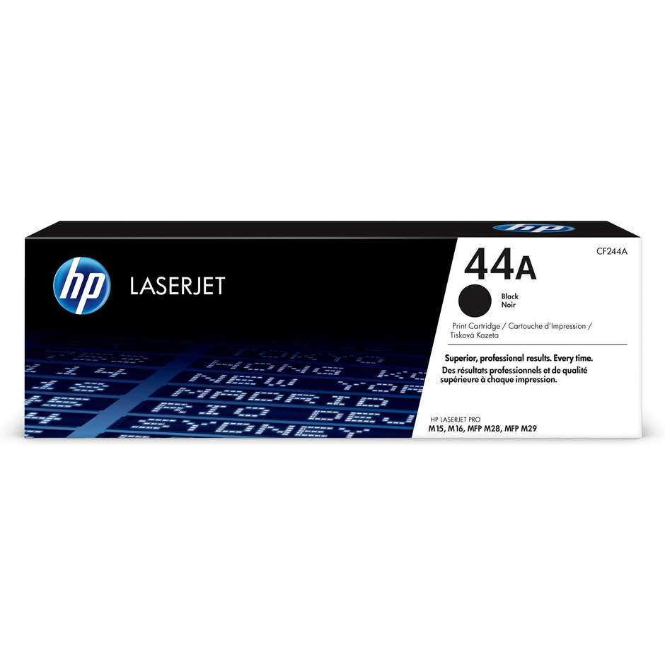 HP 44A (CF244A) Cartuccia Toner Originale LaserJet Nero Resa Standard