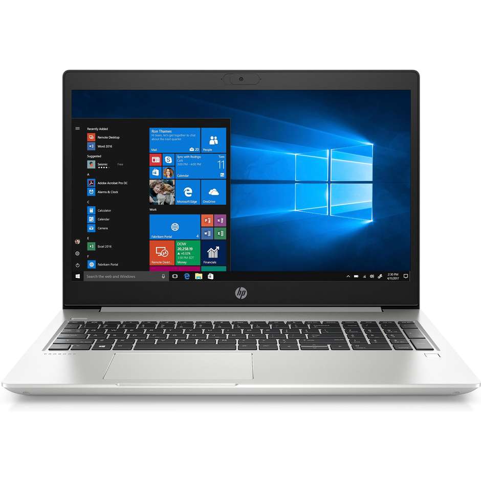 HP 450 G7 Probook Notebook 15,6'' FHD core i5-10 Ram 8 Gb SSD 512 Gb Windows 10 Pro colore silver