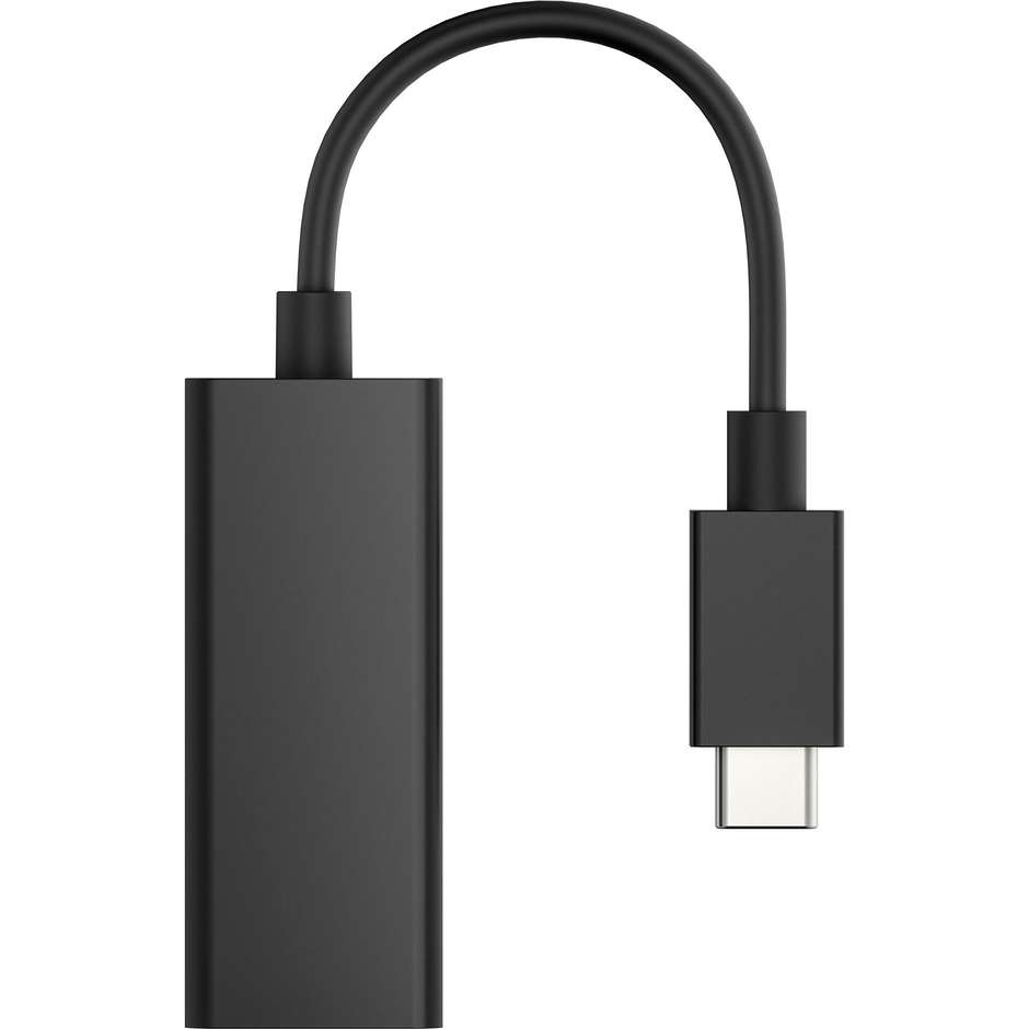 HP 4Z534AA Adattatore da USB-C a Porta Ethernet Gigabit RJ45 G2 Compatto Nero