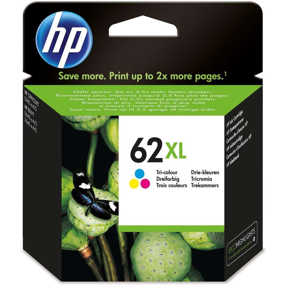 HP 62XL Cartuccia Ink-Jet multicolore