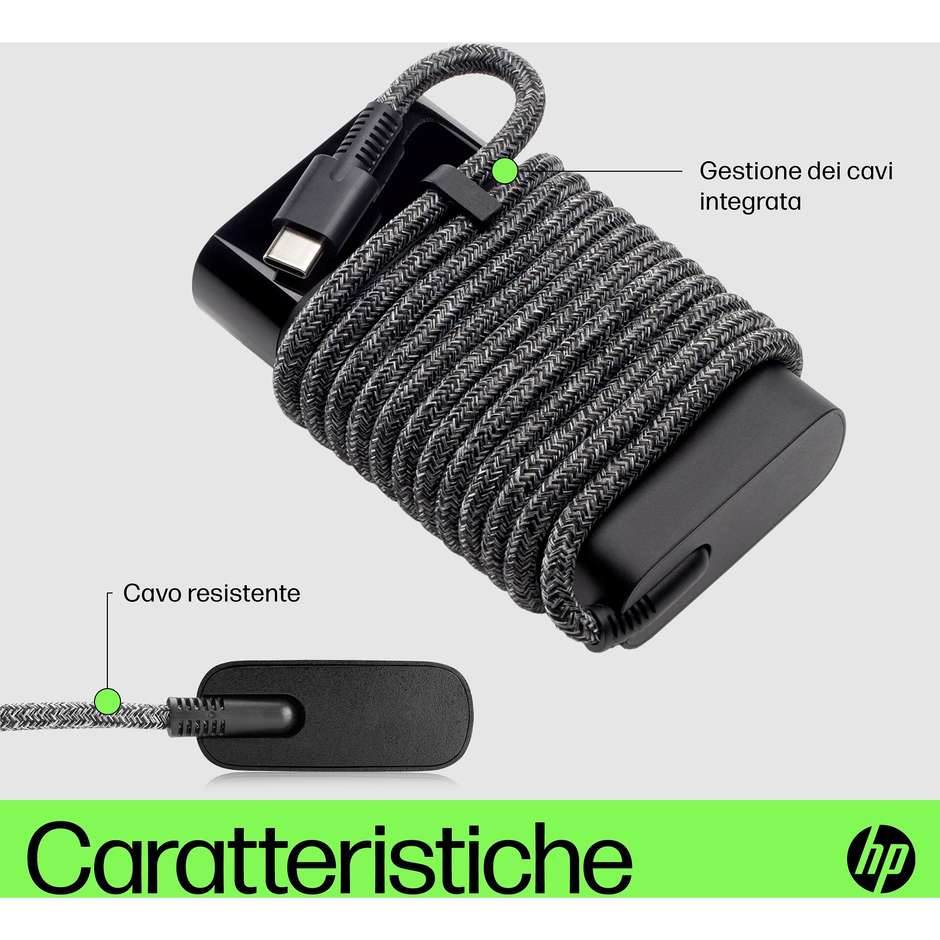 HP 671R2AA Alimentatore Caricabatterie Notebook 0.18 m Colore Black