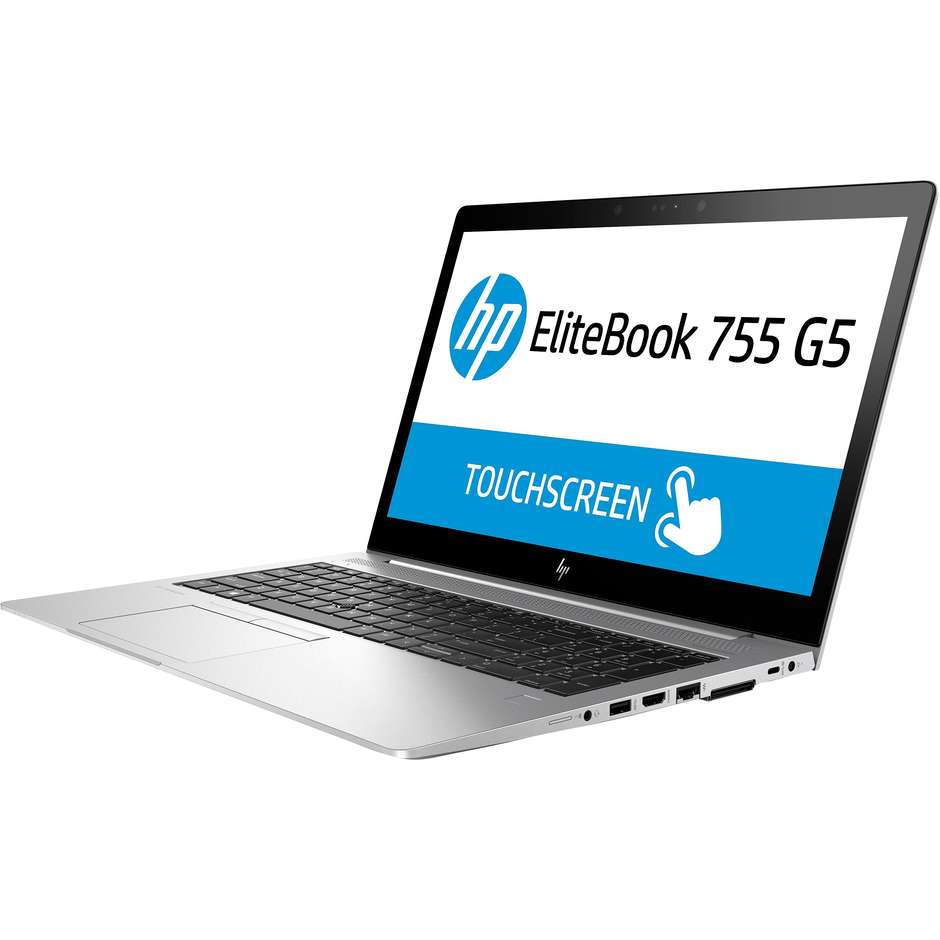 HP 755 G5 Notebook 15,6" Ryzen 5 2500U Ram 8 GB SSD 256 GB Windows 10 Pro colore Argento