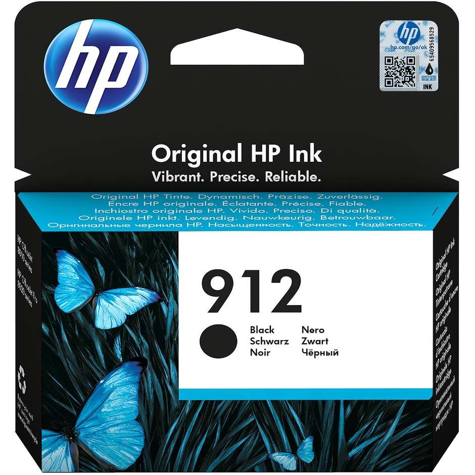 HP 912 Cartuccia Ink-Jet colore nero