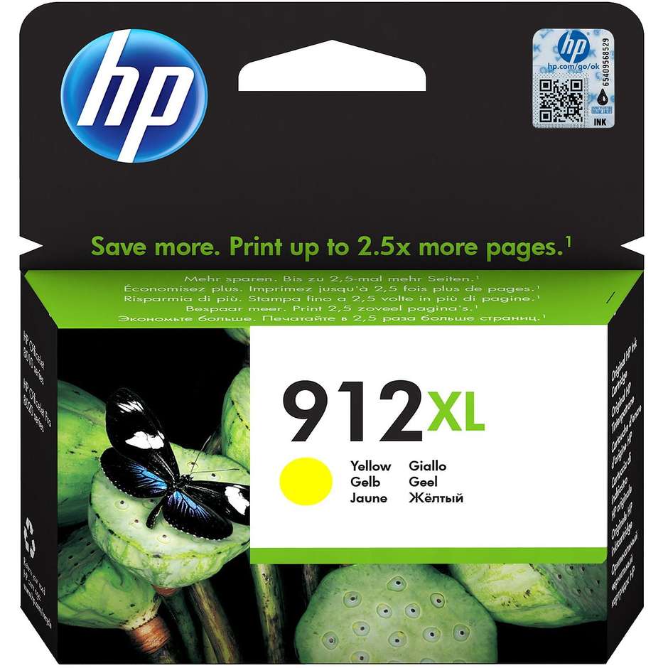 HP 912XL (3YL83AE) Cartuccia Inchiostro Originale Giallo Alta Resa