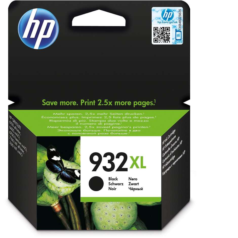 HP 932XL Cartuccia Ink-Jet colore nero