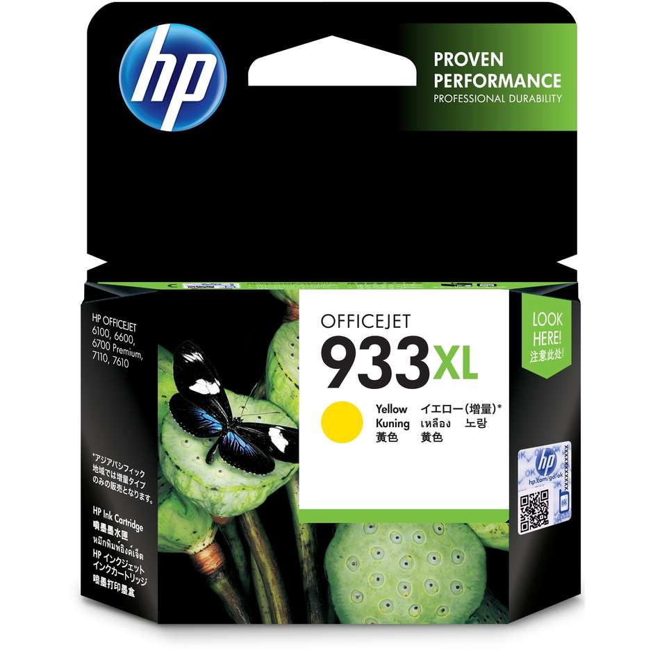 HP 933XL cartuccia originale gialla ad alta capacità, 8,5 ml