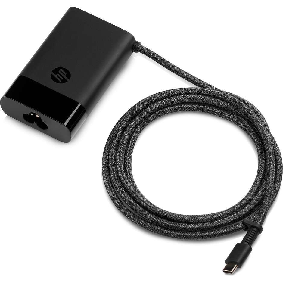 HP caricabatterie USB-C per laptop da 65 W, nero