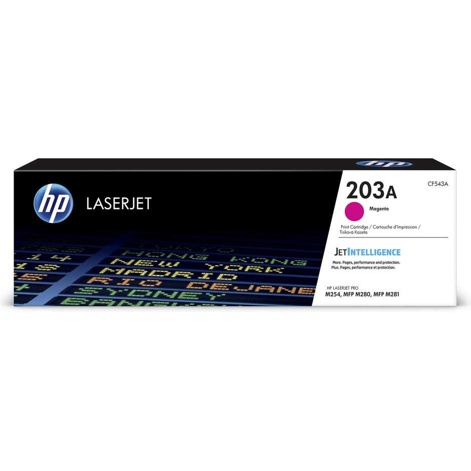 HP CF543A Cartuccia toner colore Magenta per stampante HP Laserjet 203A