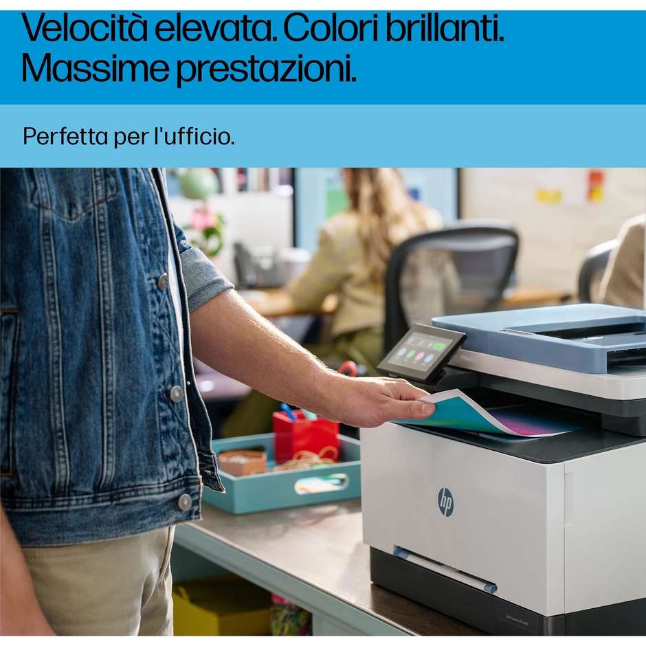 HP Color LaserJet Pro Stampante Multifunzione 4in1 A4 Wi-Fi Colore Bianco, Nero, Blu