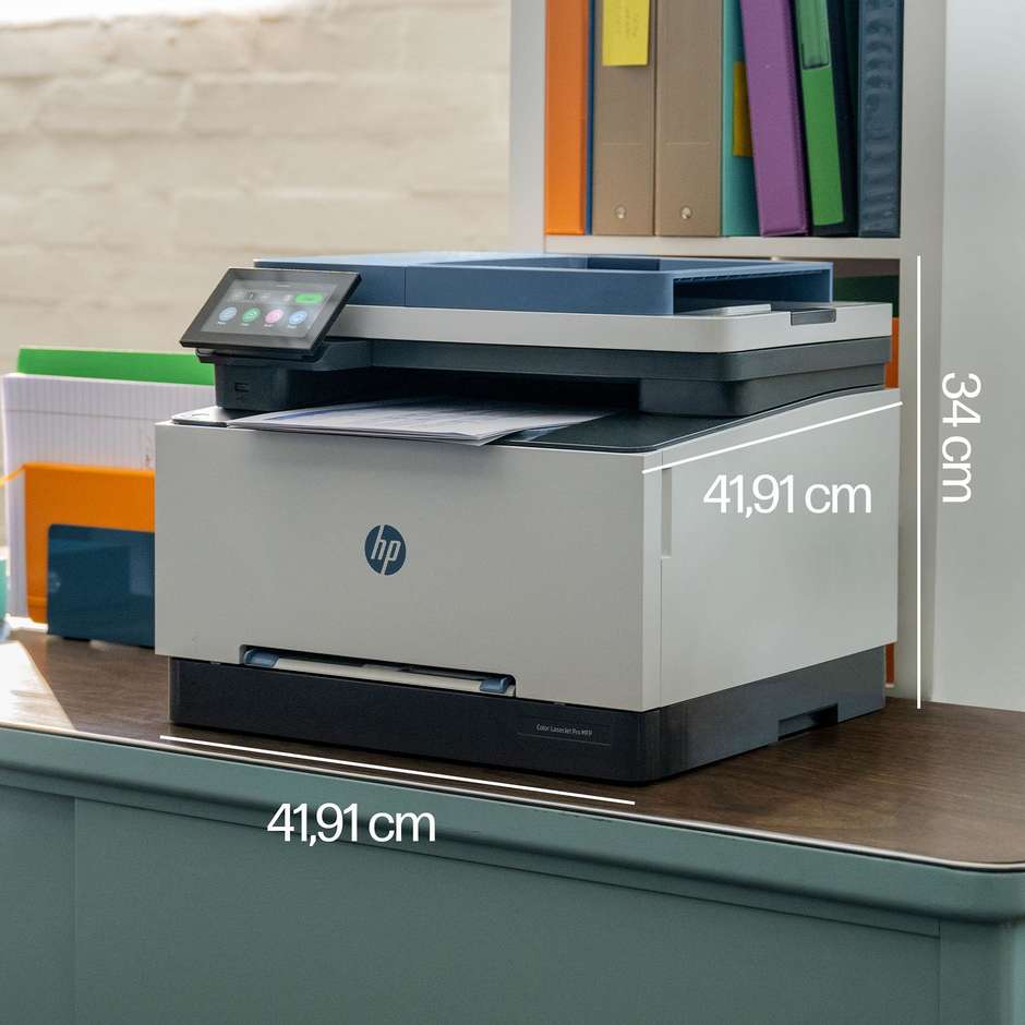 HP Color LaserJet Pro Stampante Multifunzione 4in1 A4 Wi-Fi Colore Bianco, Nero, Blu