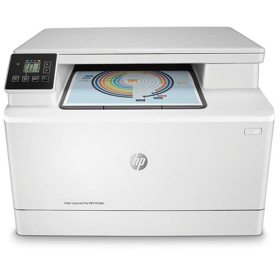 HP Color LaserJet Pro Stampante Multifunzione M180n Display LCD Colore Bianco