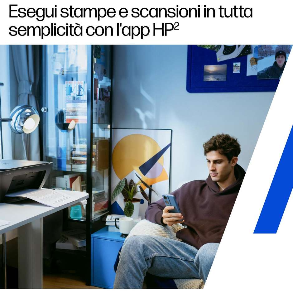 HP DeskJet 2921 Stampante Multifunzione 3-in-1 a Colori Wireless A4 Nero