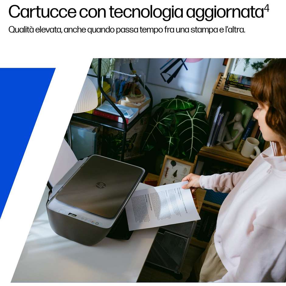 HP DeskJet 2921 Stampante Multifunzione 3-in-1 a Colori Wireless A4 Nero