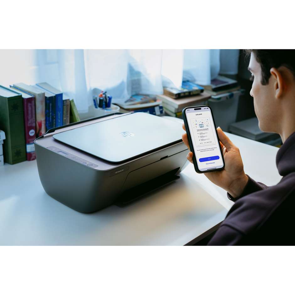 HP DeskJet 2921 Stampante Multifunzione 3-in-1 a Colori Wireless A4 Nero