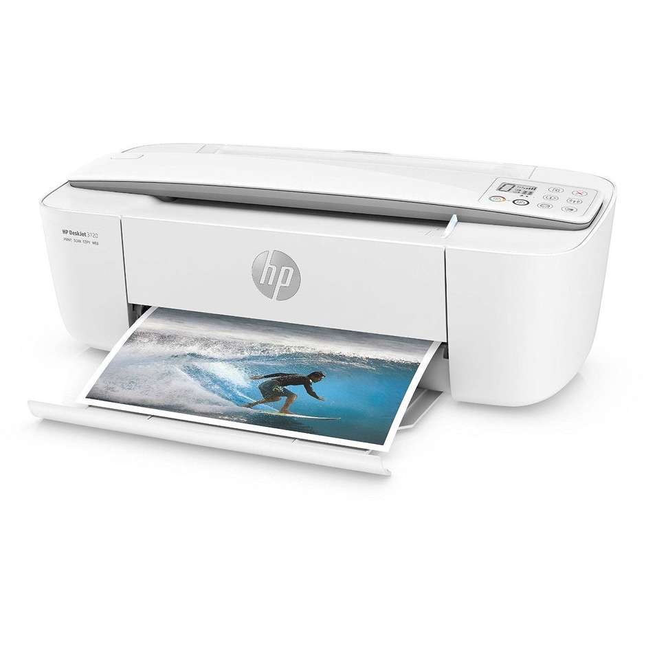 HP DeskJet 3720 stampante multifunzione 3 in 1 colore bianco, grigio