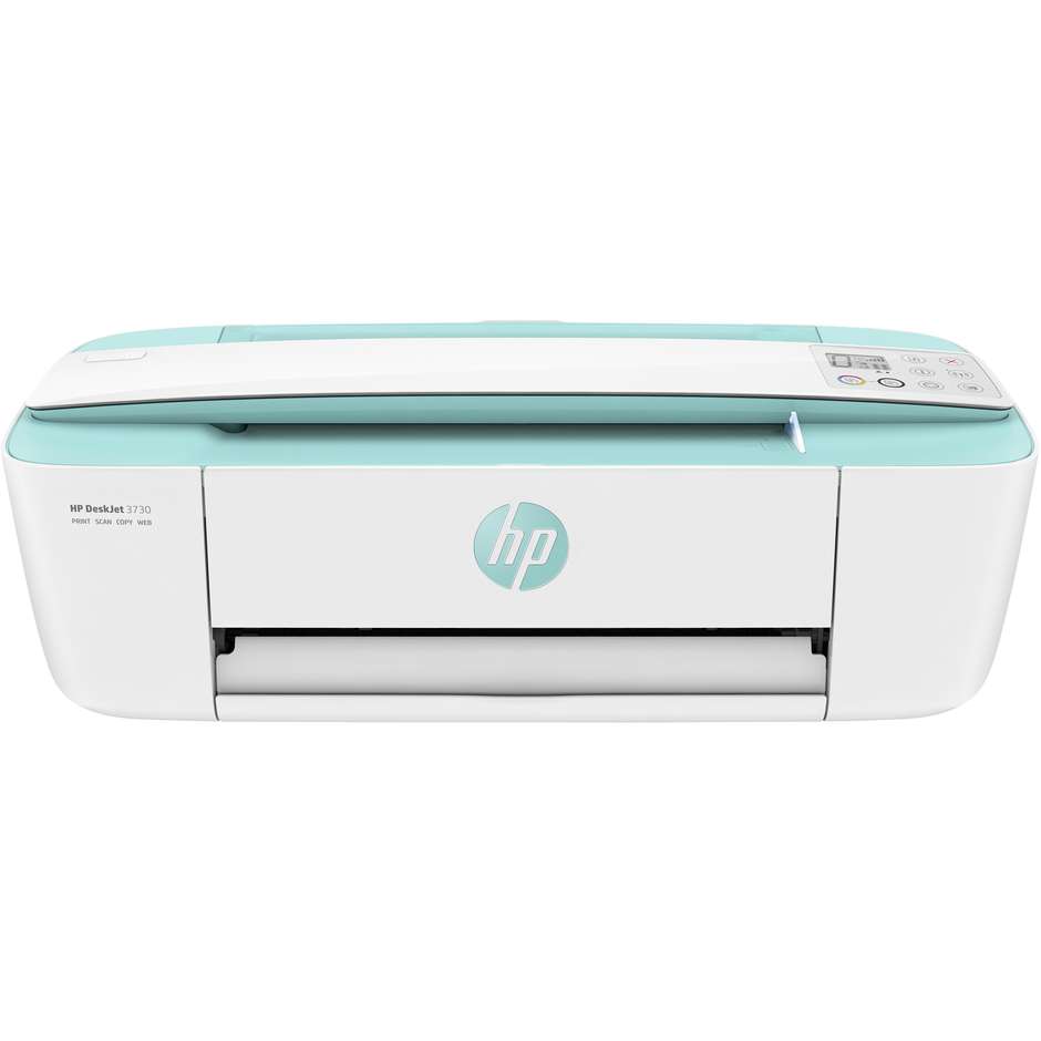HP Deskjet 3730 Stampante All-in-One Risoluzione 4800 x 1200 Dpi Formato A4 Connettività WiFi USB 2.0 Colore Bianco/ Verde Acqua