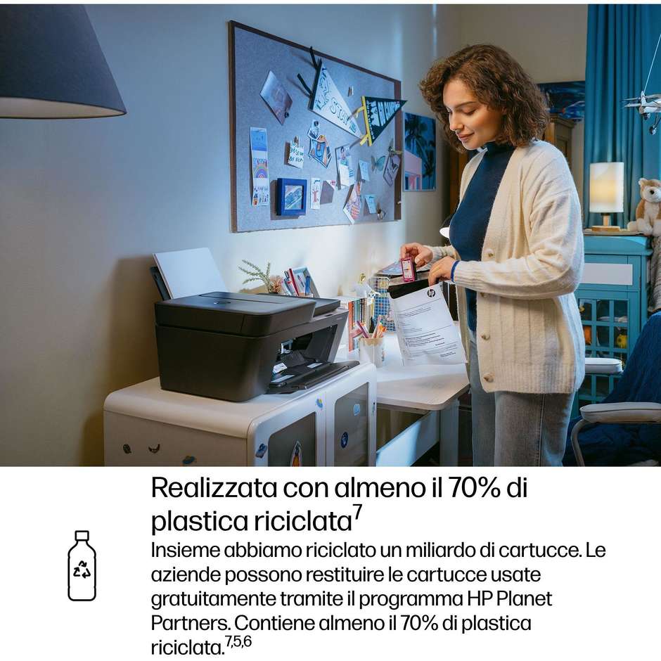 HP DeskJet 4330 Stampante Multifunzione Wireless ADF a Colori Grigio