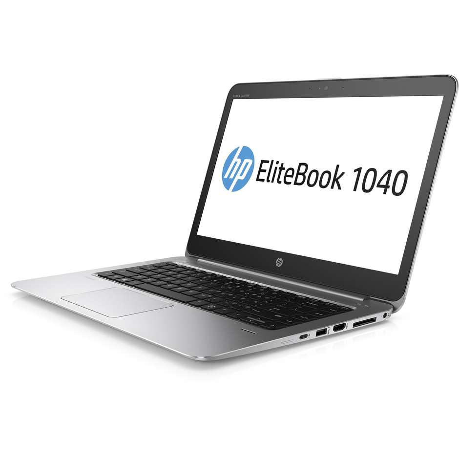 HP EliteBook 1040 G3 Notebook Windows 10 Pro Ram 8GB DDR4 Processore Intel Core i5-6200U Hard Disk SSD 256 GB Display LED 14" Colore Grigio