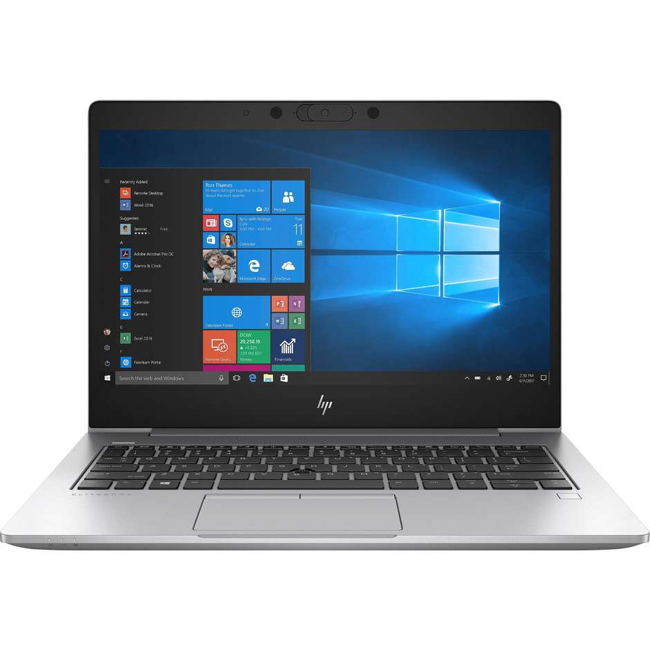 HP Elitebook 735 G6 Notebook 13,3'' FHD AMD Rayzen 5 Ram 8 Gb SSD 256 Gb Windows 10 Pro colore silver