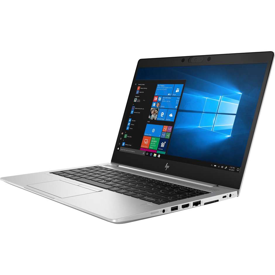 HP Elitebook 745 G6 Notebook 14'' FHD AMD Rayzen 5 Ram 8 Gb SSD 256 Gb Windows 10 Pro colore silver