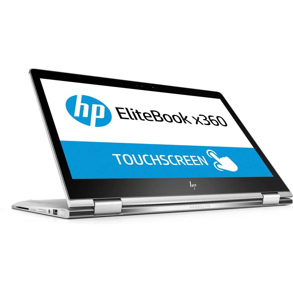 HP EliteBook x360 1030 G2 Notebook Touchscreen 13" Intel Core i7-7600U Ram 16 GB SSD 256 Windows 10 Pro colore Argento