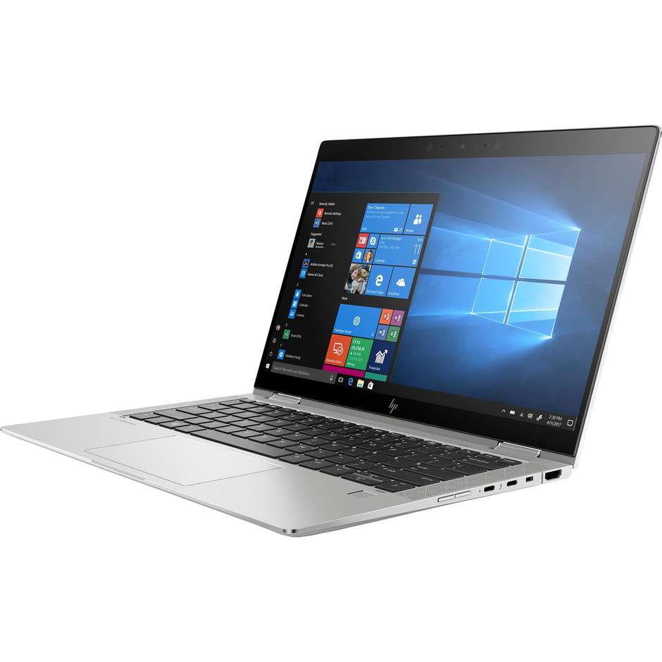 HP Elitebook x360 1030 G4 Notebook 2-in-1 13,3'' FHD Core i5-10 Ram 8 Gb SSD 256 Gb Windows 10 Pro colore silver