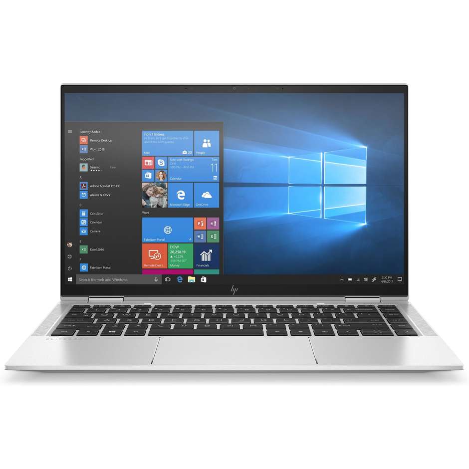 HP Elitebook x360 1040 G7 Notebook 14'' Full HD Core i7-10 Ram 16 Gb SSD 512 Gb Windows 10 Pro colore grigio