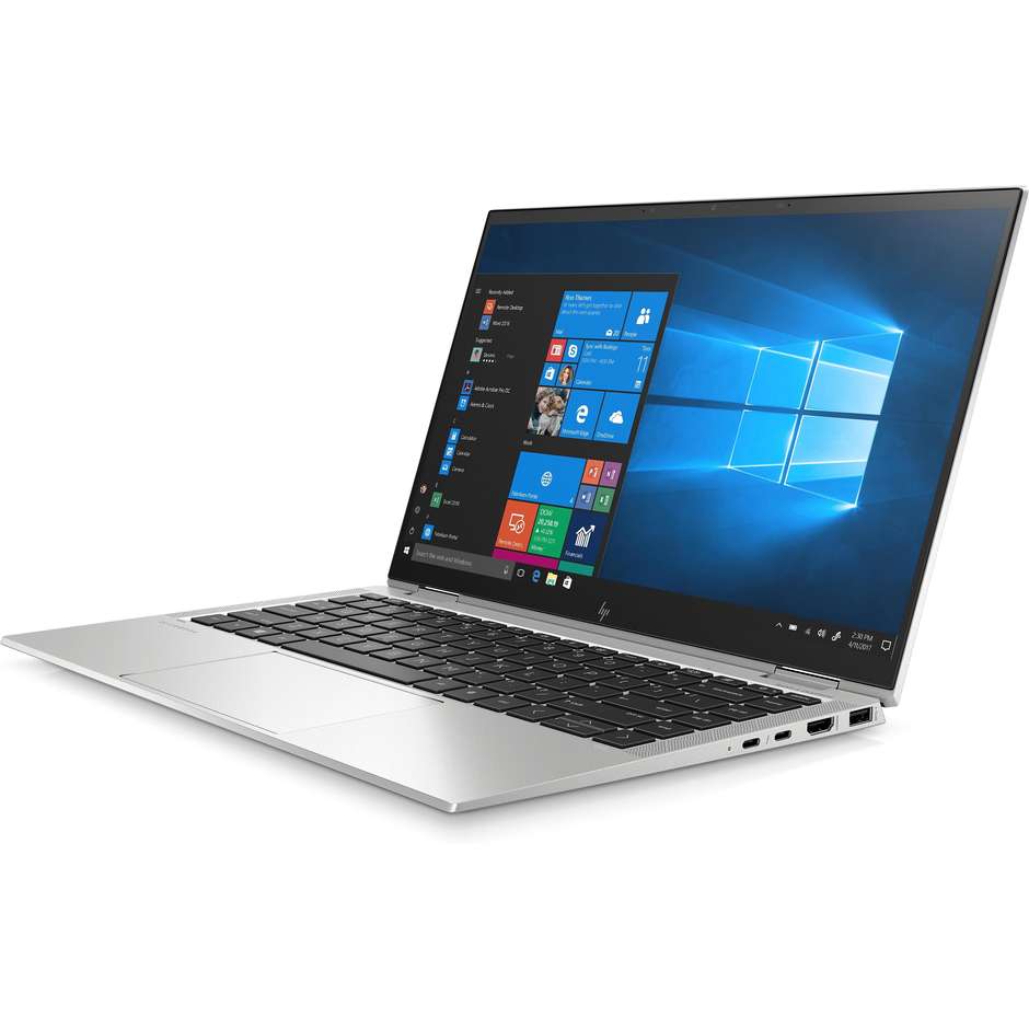 HP Elitebook x360 1040 G7 Notebook 2-in-1 14'' Full HD Core i5-10 Ram 16 Gb SSD 512 Gb Windows 10 Pro colore grigio
