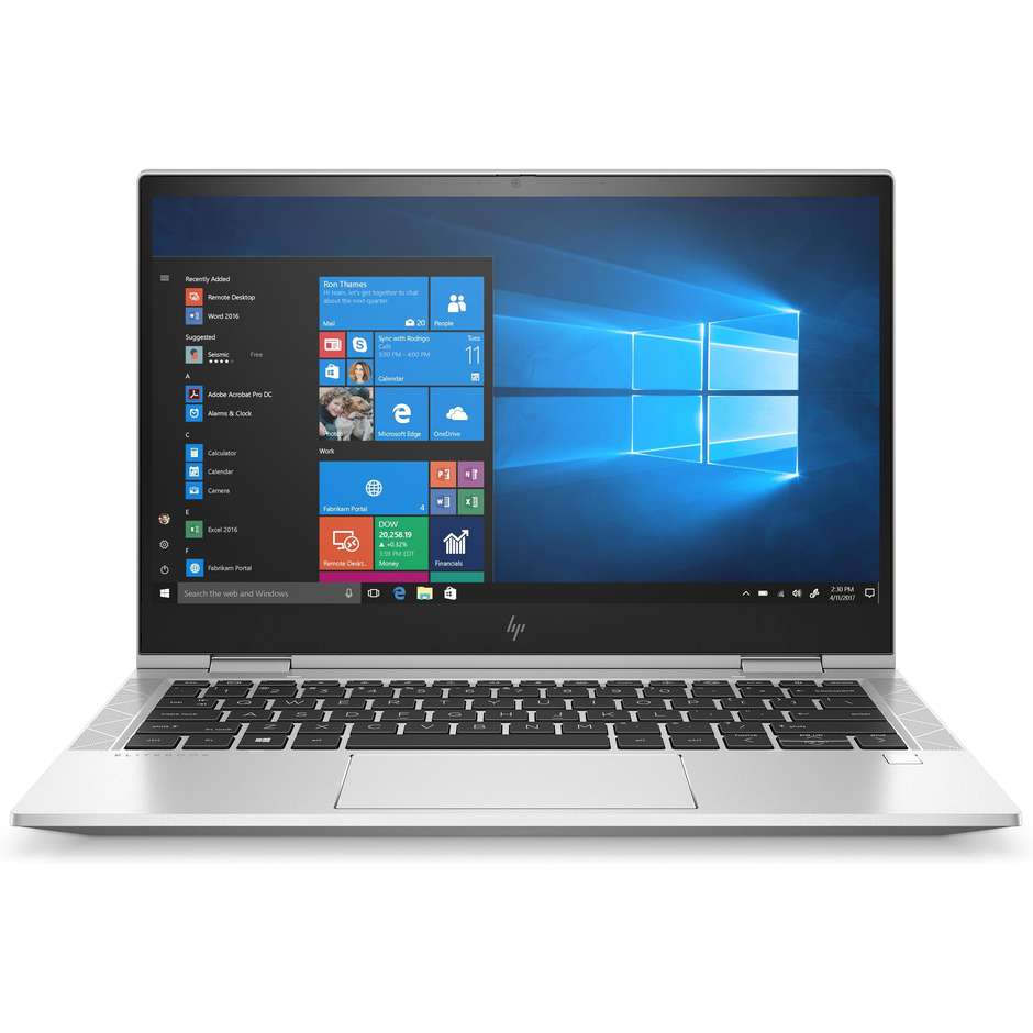 HP EliteBook x360 830 G7 Notebook 2-in-1 13,3'' Full HD Core i5-10 Ram 16 Gb SSD 256 Gb Windows 10 Pro colore grigio