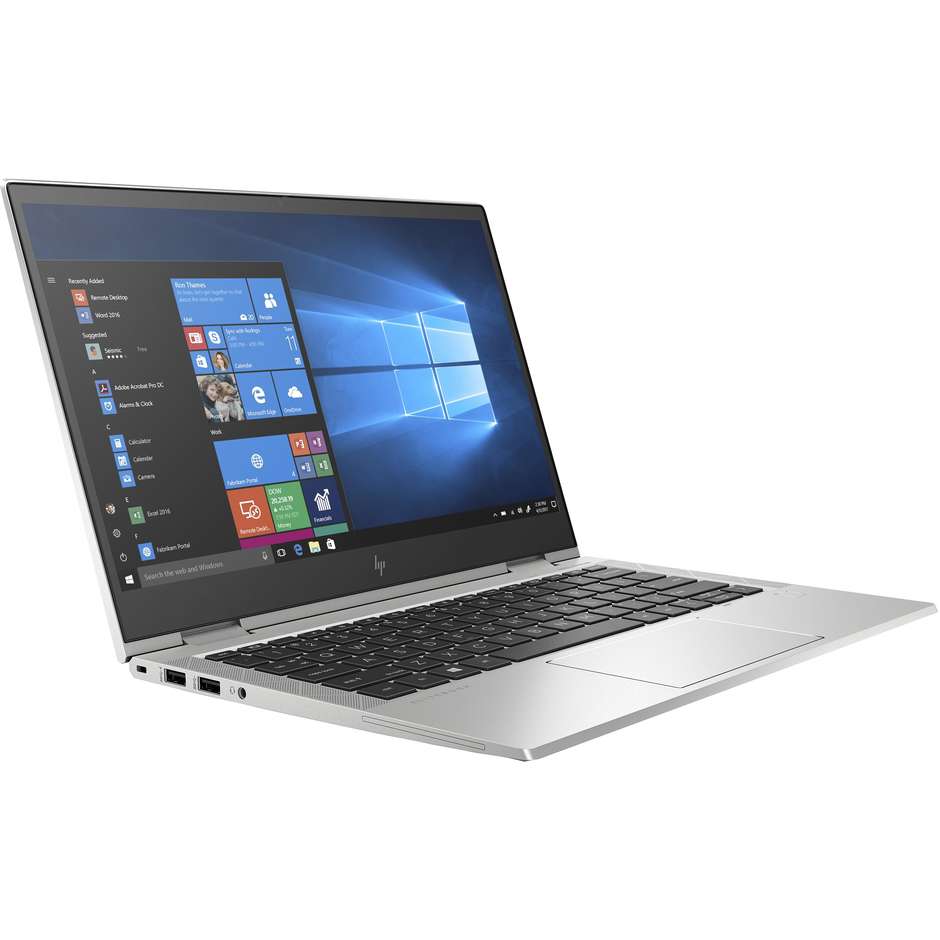 HP EliteBook x360 830 G7 Notebook 2-in-1 13,3'' Full HD Core i7-10 Ram 16 Gb SSD 512 Gb Windows 10 Pro colore grigio