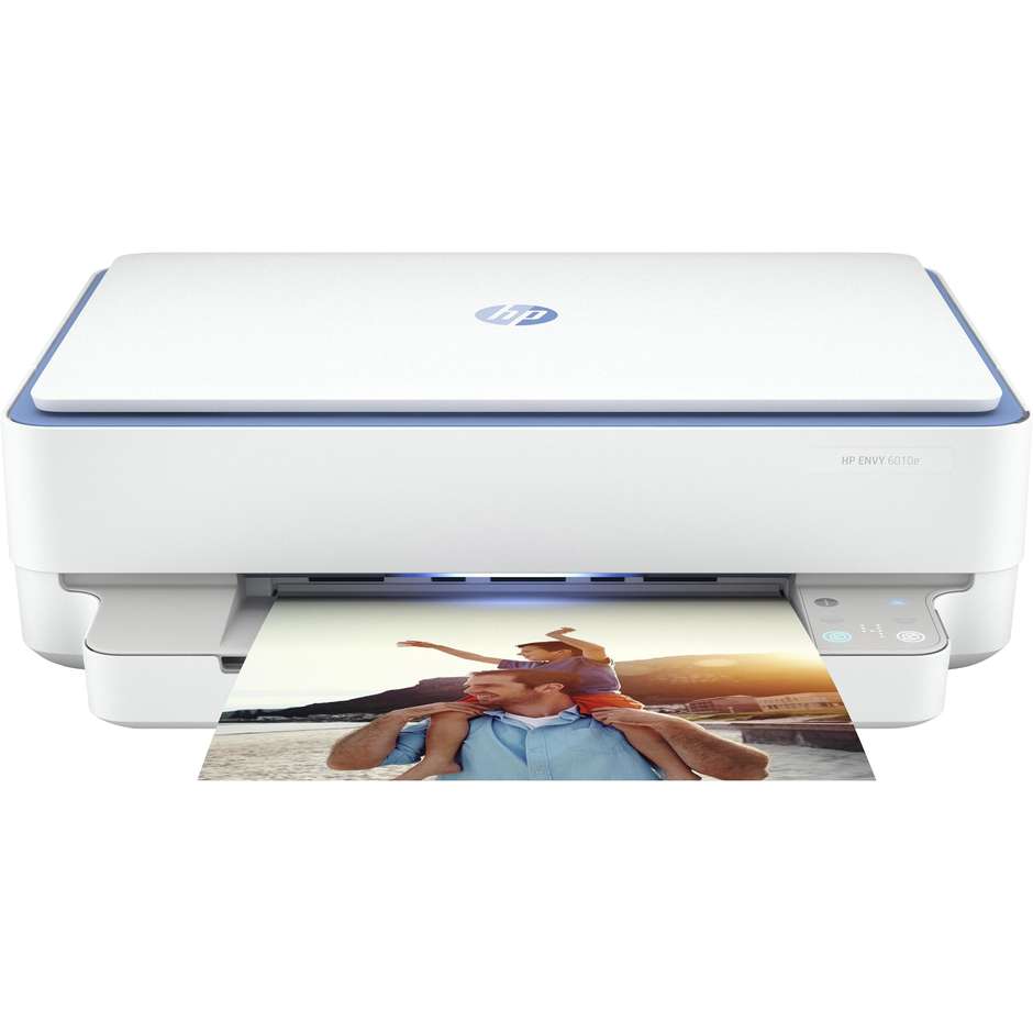HP Envy 6010 (5SE20B) Stampante Multifunzione Inkjet 3-in-1 A4 Fronte/Retro Automatico Wi-Fi Dual Band Bluetooth Barra Luminosa Smart Bianco