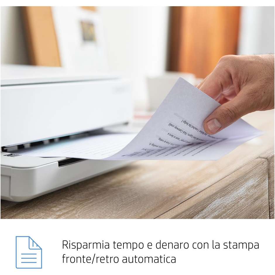 HP Envy 6010 (5SE20B) Stampante Multifunzione Inkjet 3-in-1 A4 Fronte/Retro Automatico Wi-Fi Dual Band Bluetooth Barra Luminosa Smart Bianco