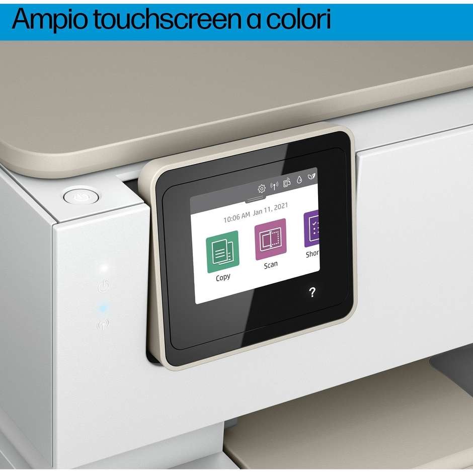 HP ENVY Inspire 7224e Multifunzione 3-in-1 Inkjet Fotografico A4 Fronte/Retro Automatico Wi-Fi Beige