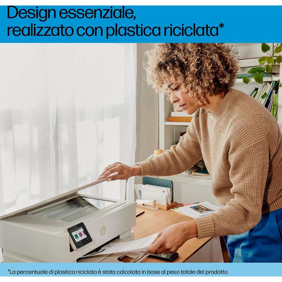 HP ENVY Inspire 7224e Multifunzione 3-in-1 Inkjet Fotografico A4 Fronte/Retro Automatico Wi-Fi Beige
