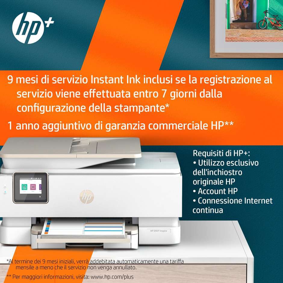 HP ENVY Inspire 7924e multifunzione inkjet a colori A4 Wi-Fi fronte-retro