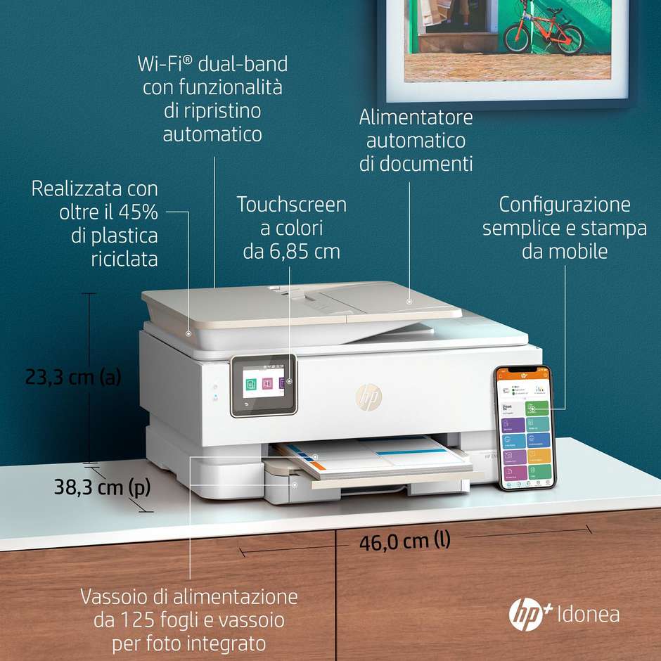 HP ENVY Inspire 7924e multifunzione inkjet a colori A4 Wi-Fi fronte-retro