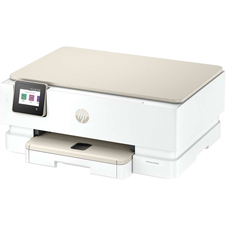 HP Envy Photo 7230 Stampante Multifunzione Inkjet Wi-Fi A4 Bianco/Beige