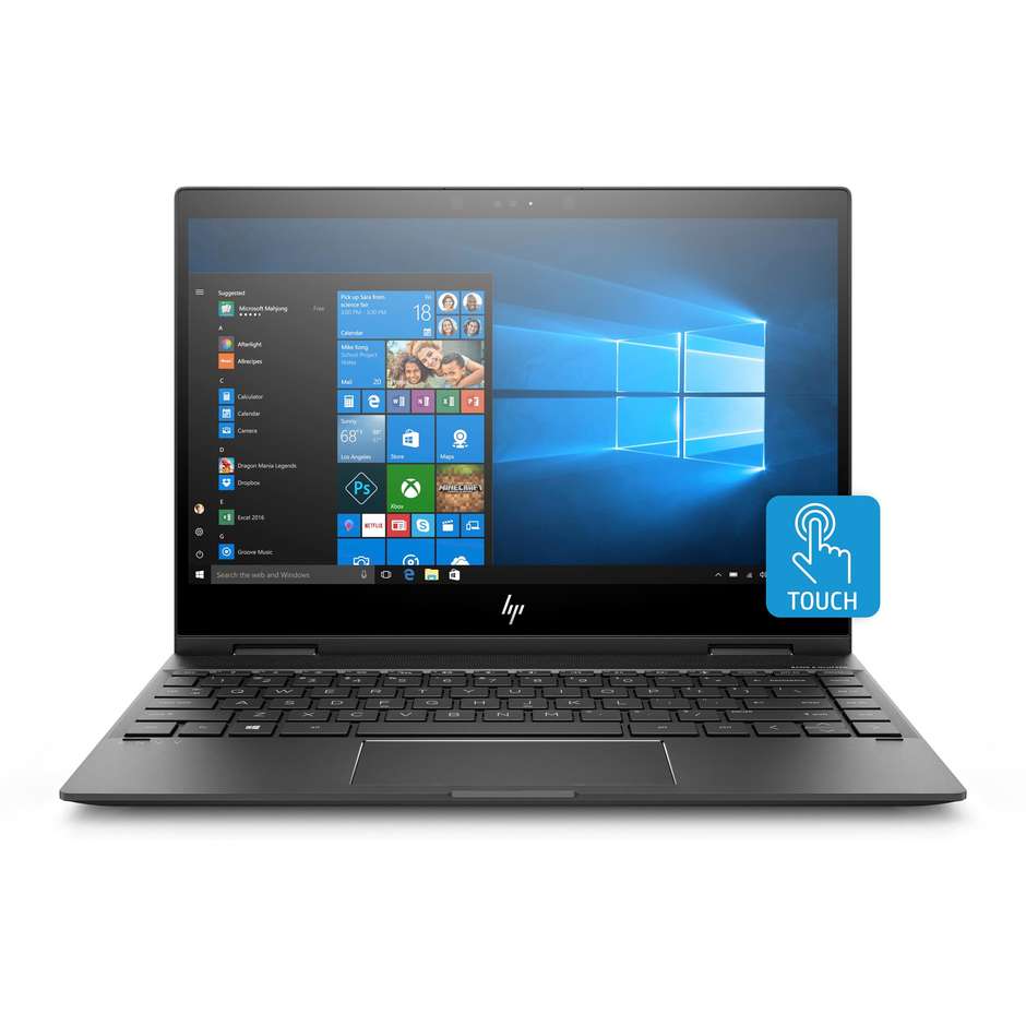 HP Envy x360 13-ag0009nl Notebook 2in1 13.3" AMD Ryzen 3 2300U Ram 8 GB SSD 256 GB Windows 10 Home