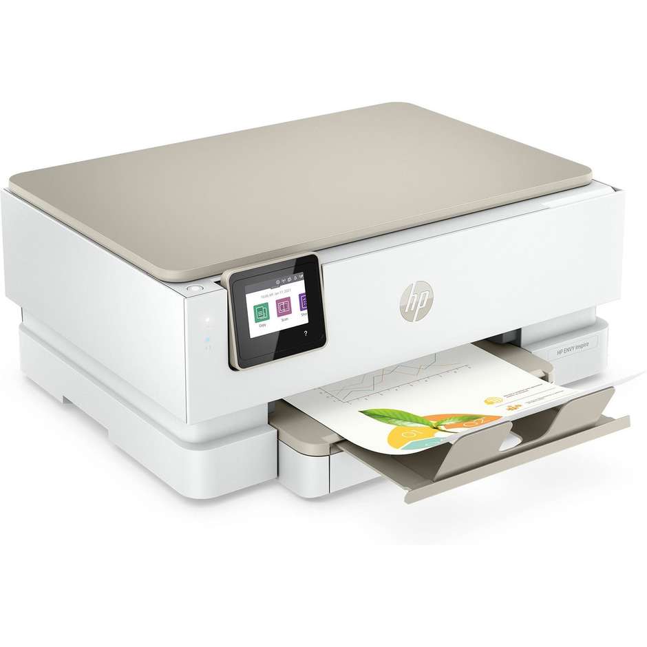 HP ENVY7221E Stampante Multifunzione a colori 3-in-1 Wi-Fi Formato A4 colore bianco