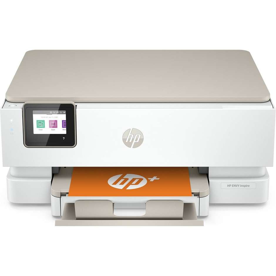 HP ENVY7221E Stampante Multifunzione a colori 3-in-1 Wi-Fi Formato A4 colore bianco
